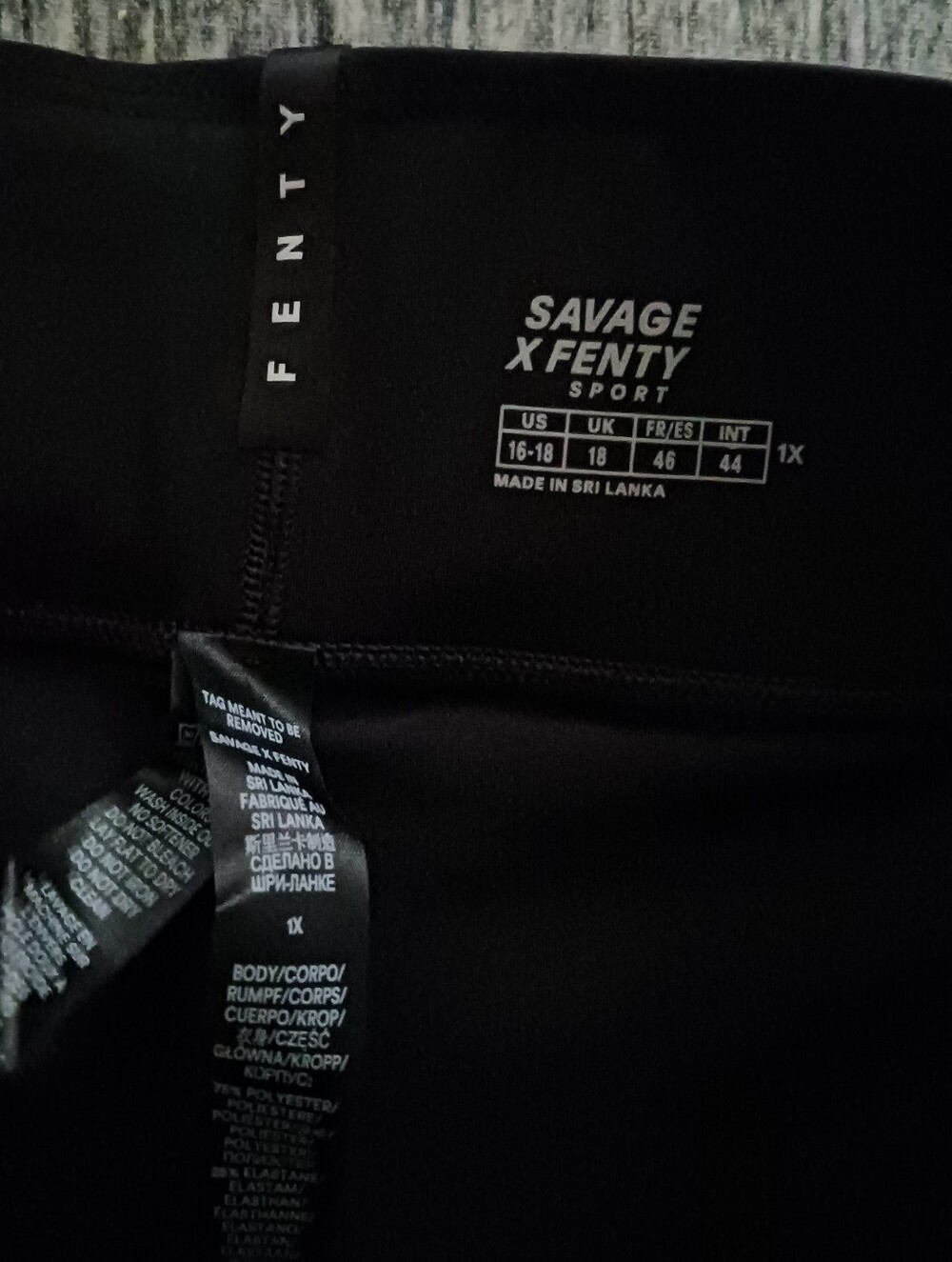 Savage X Fenty Black High-Rise Biker Shorts